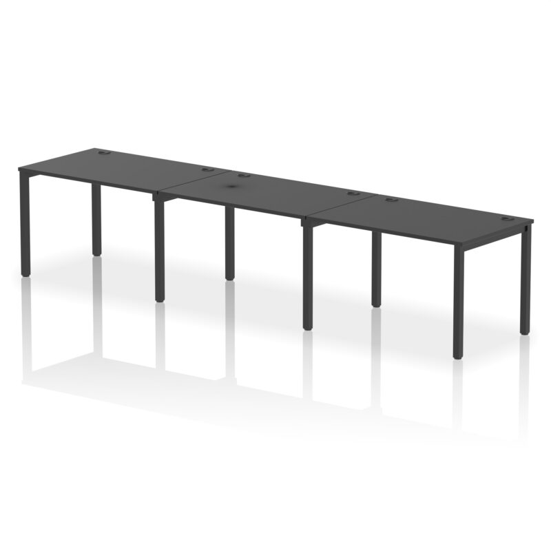 Impulse Single Row Bench Desk - 3 Person - Image 50