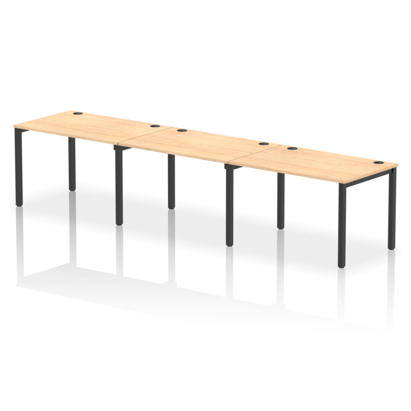Impulse Single Row Bench Desk - 3 Person - Image 54