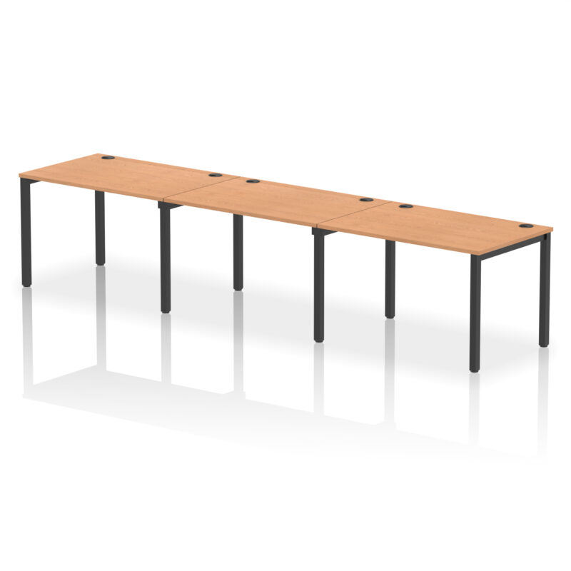 Impulse Single Row Bench Desk - 3 Person - Image 55