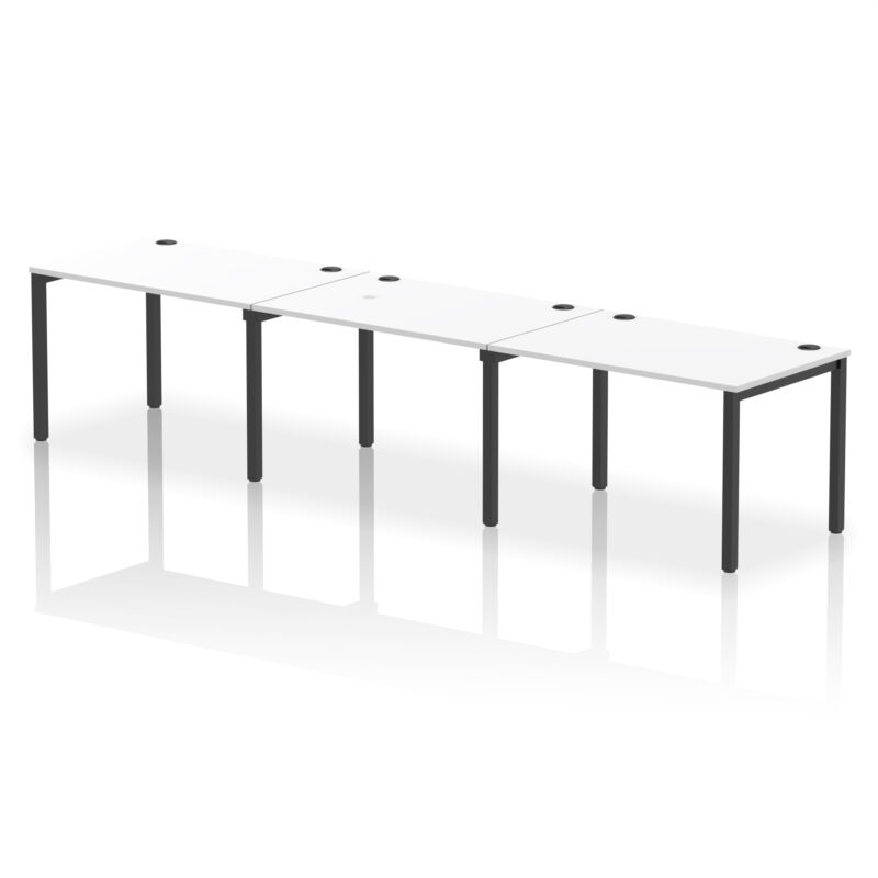 Impulse Single Row Bench Desk - 3 Person - Image 56
