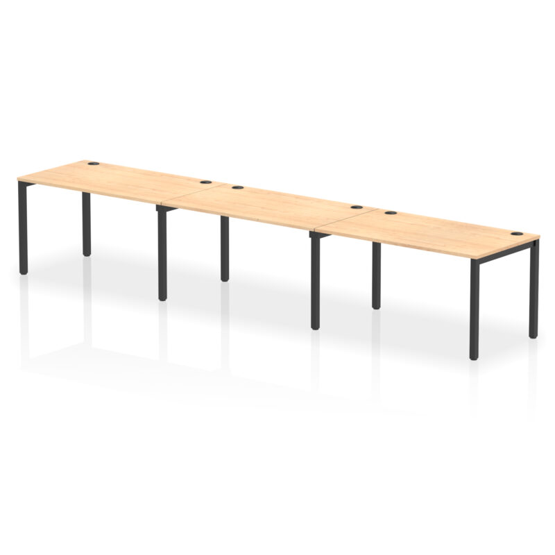 Impulse Single Row Bench Desk - 3 Person - Image 63