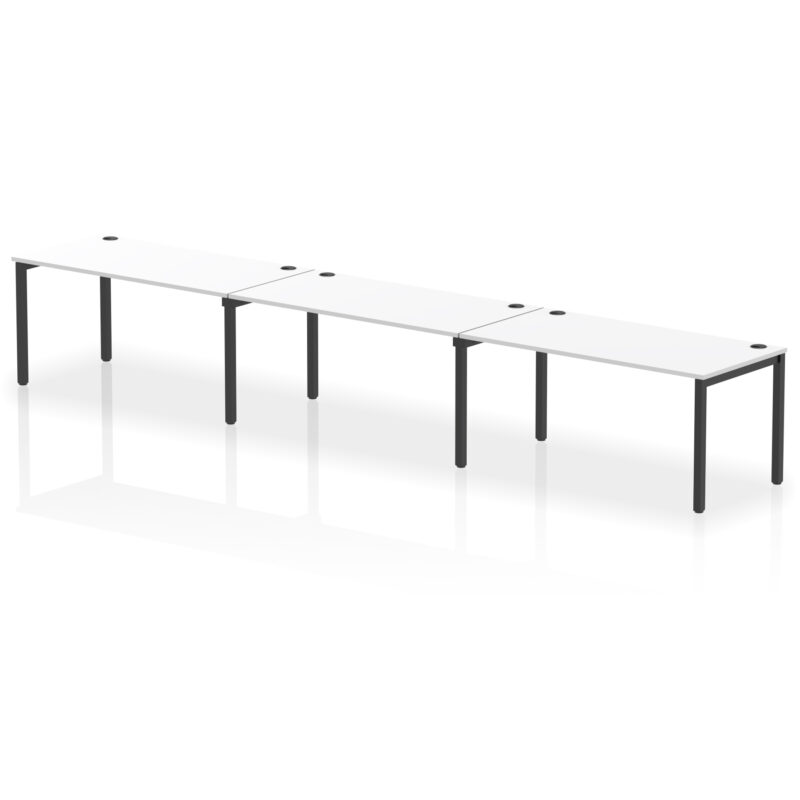 Impulse Single Row Bench Desk - 3 Person - Image 74