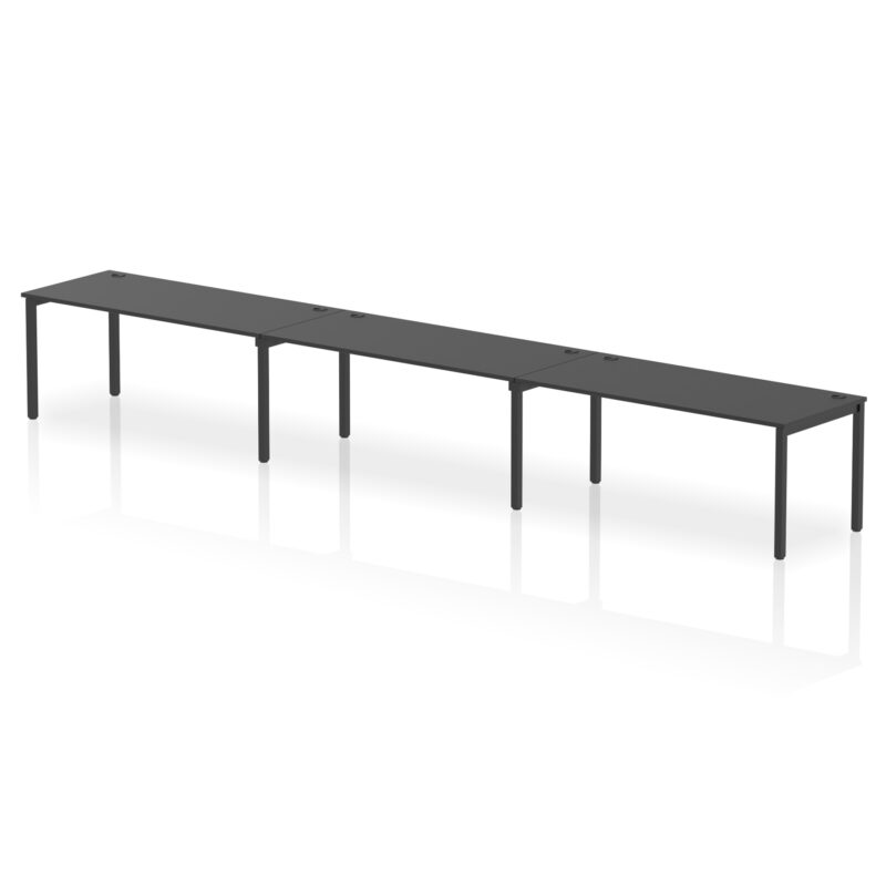 Impulse Single Row Bench Desk - 3 Person - Image 77