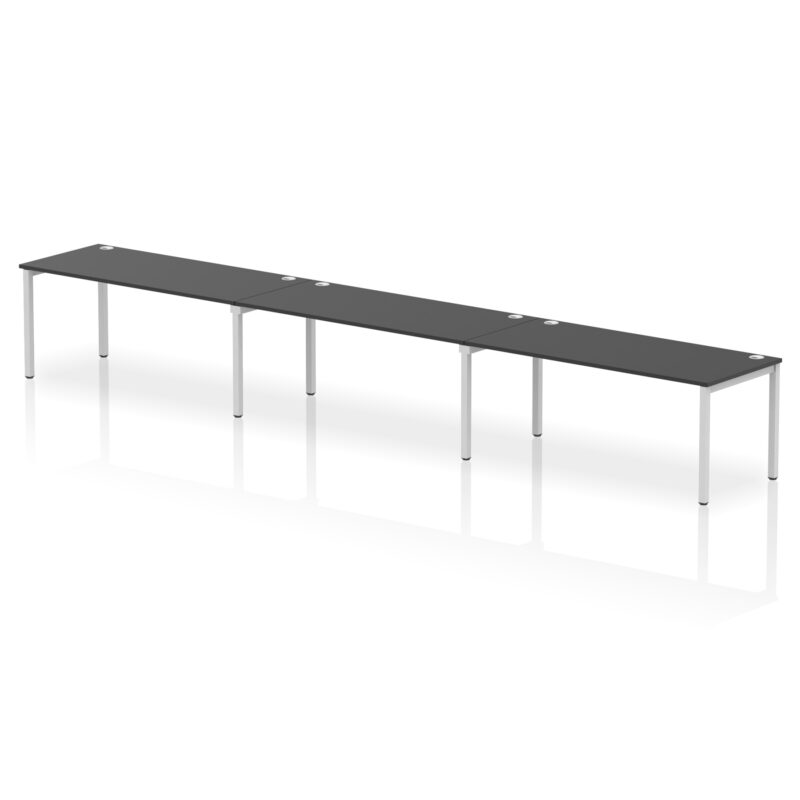 Impulse Single Row Bench Desk - 3 Person - Image 78