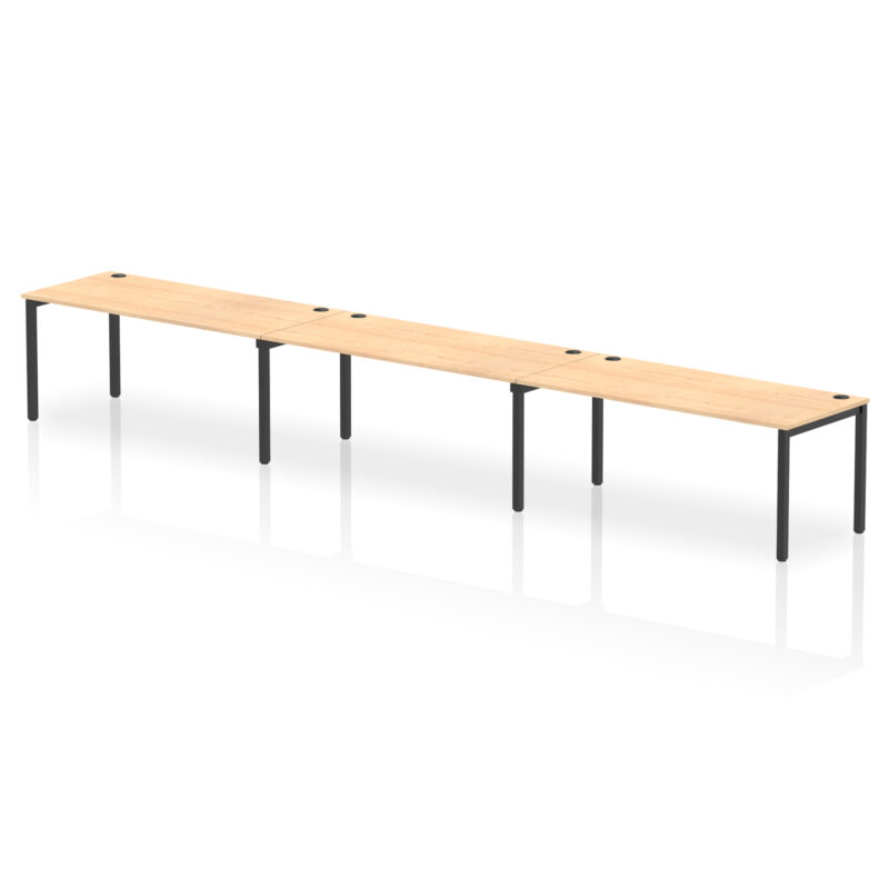 Impulse Single Row Bench Desk - 3 Person - Image 81