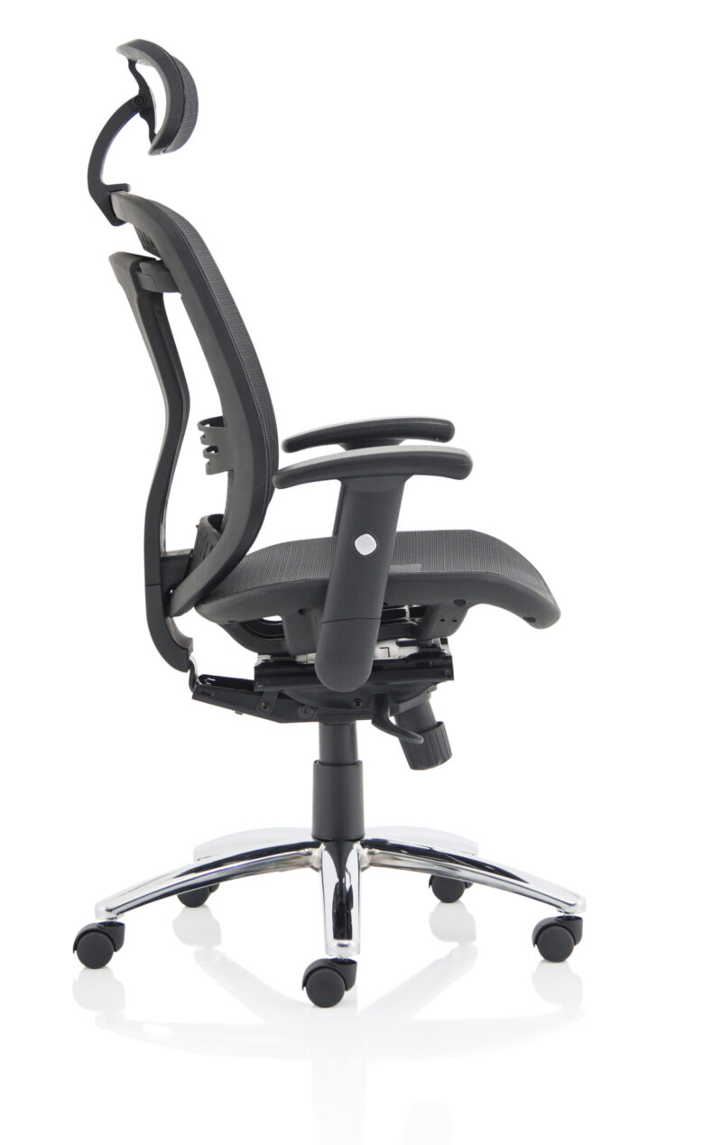 Mirage II Mesh Back Task Operator Office Chair with Height Adjustable Arms - Image 8