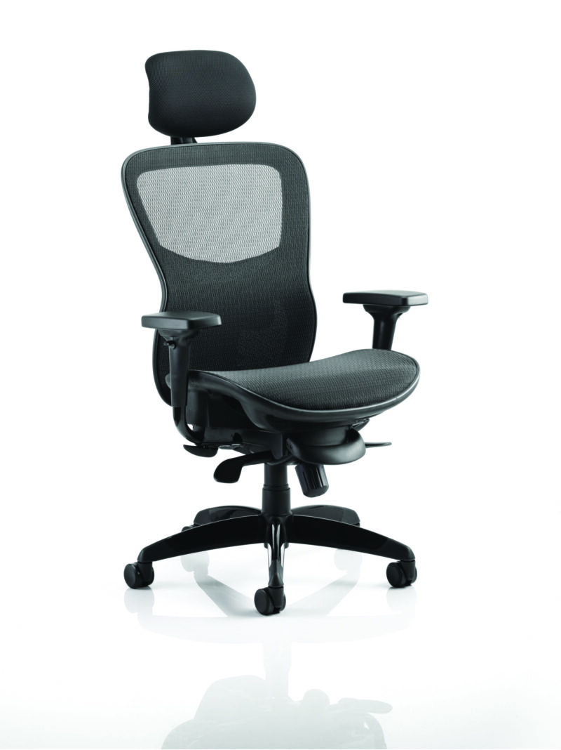 Stealth Shadow High Mesh Back Ergonomic Posture Chair with Arms - Image 9