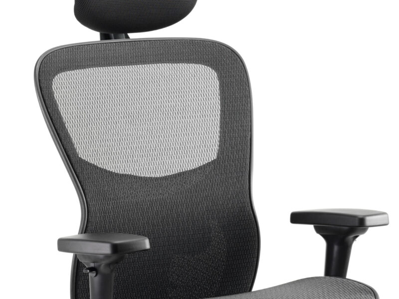 Stealth Shadow High Mesh Back Ergonomic Posture Chair with Arms - Image 14