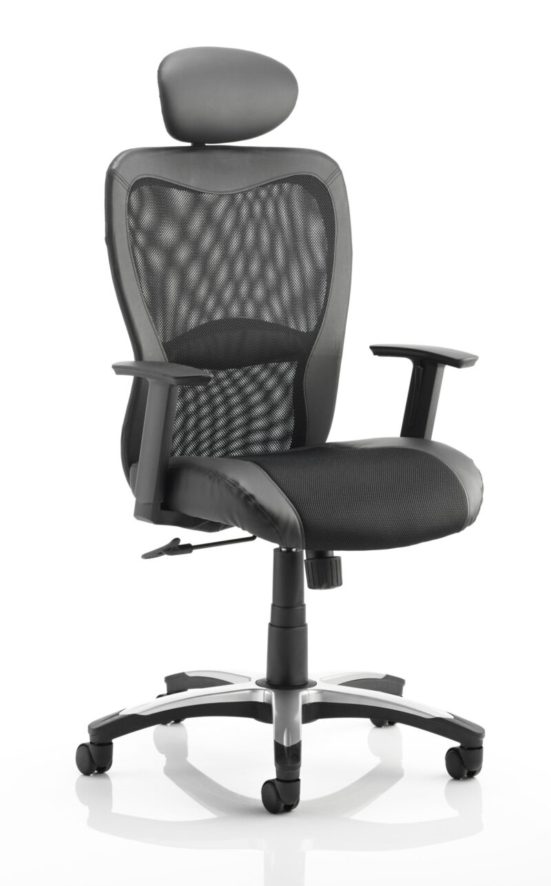 Victor II Mesh Back Executive Office Chair with Arms - Image 6