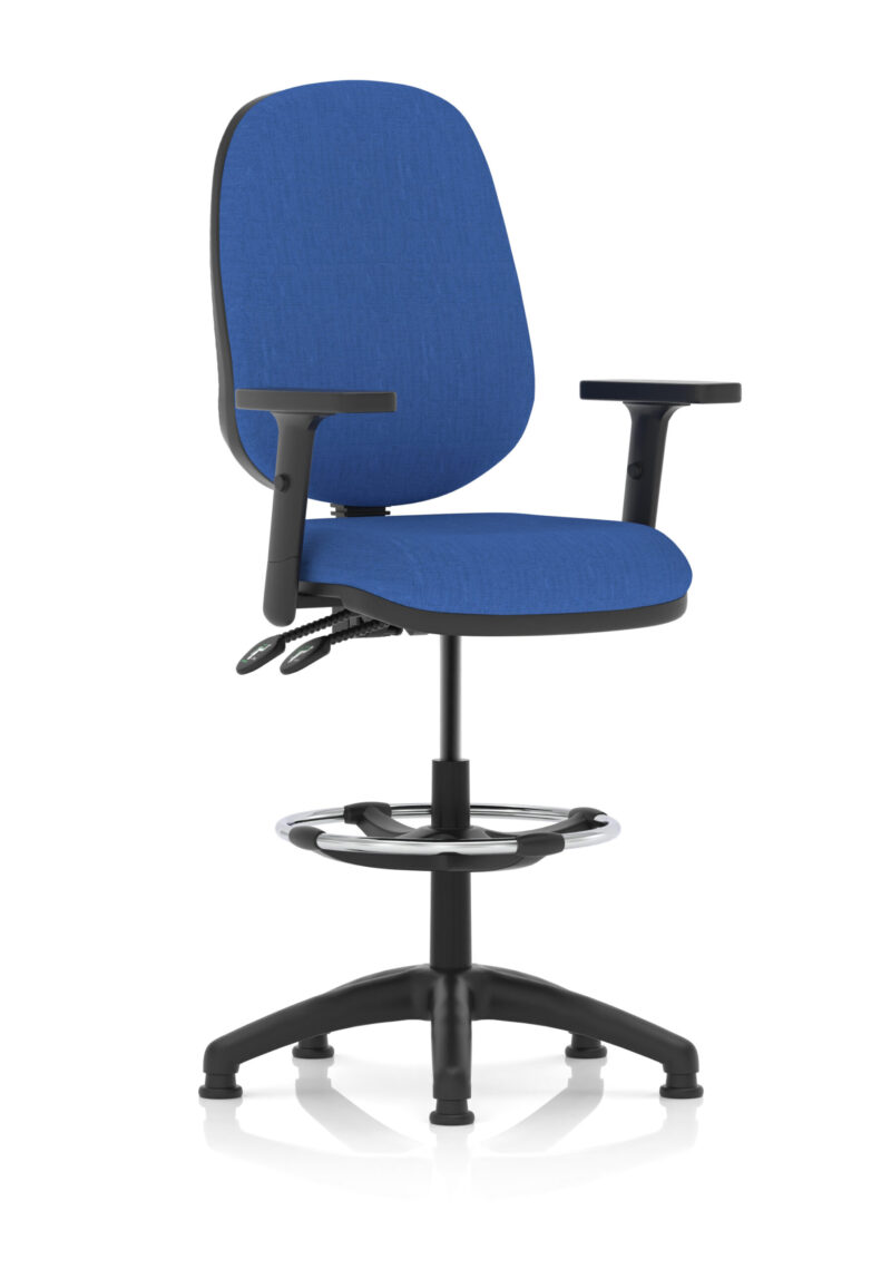 Eclipse Plus II Task Operator Office Chair with Hi Rise Draughtsman Kit - Image 6