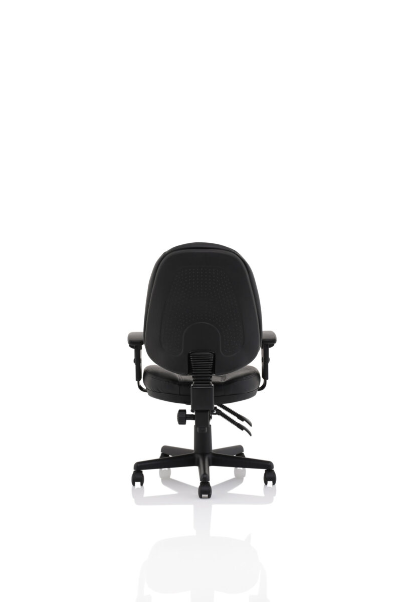 Jackson Medium Back Black Leather Task Operator Office Chair - Image 14