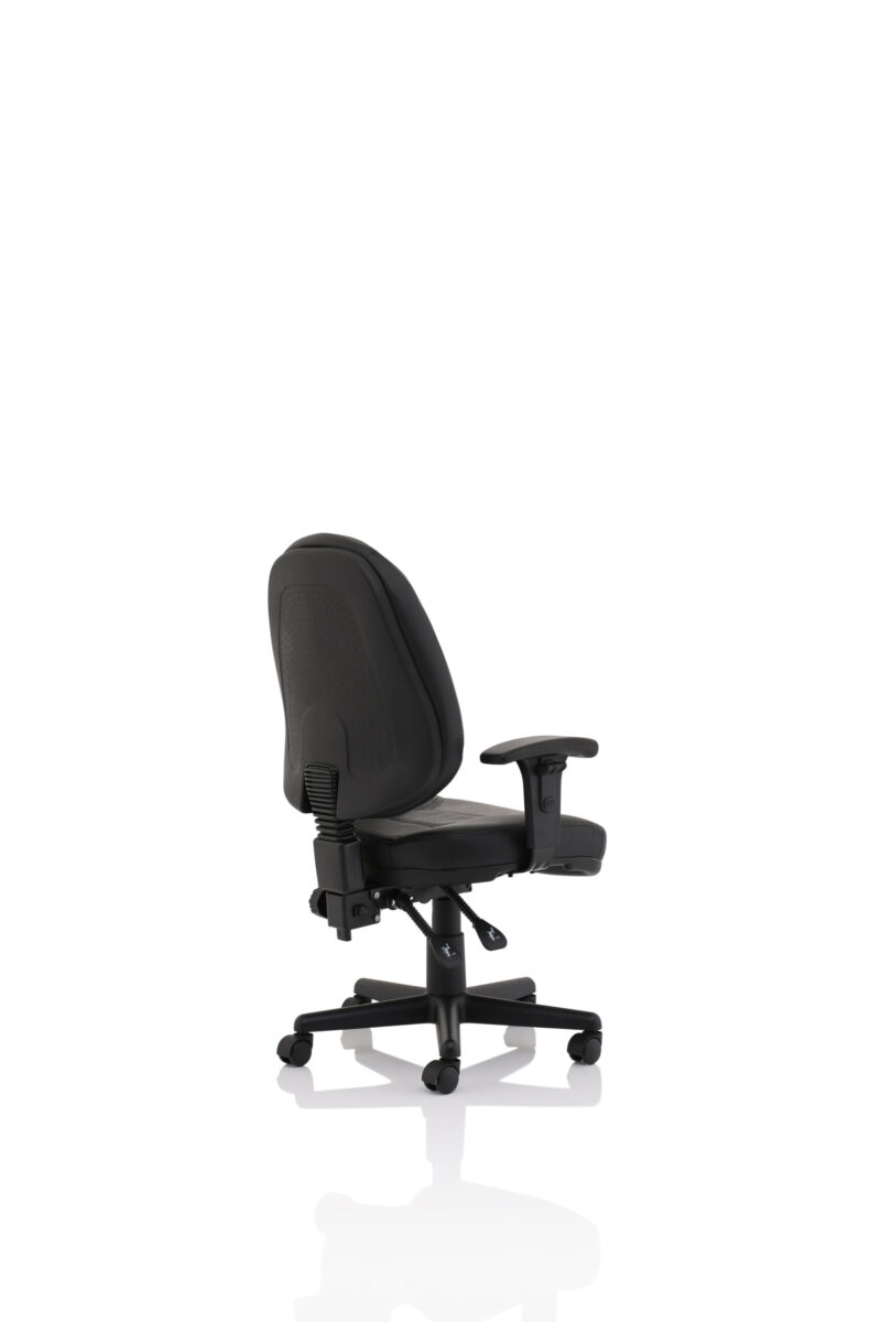 Jackson Medium Back Black Leather Task Operator Office Chair - Image 15