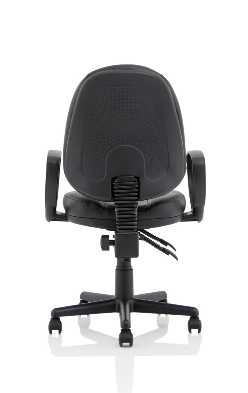 Jackson Medium Back Black Leather Task Operator Office Chair - Image 22