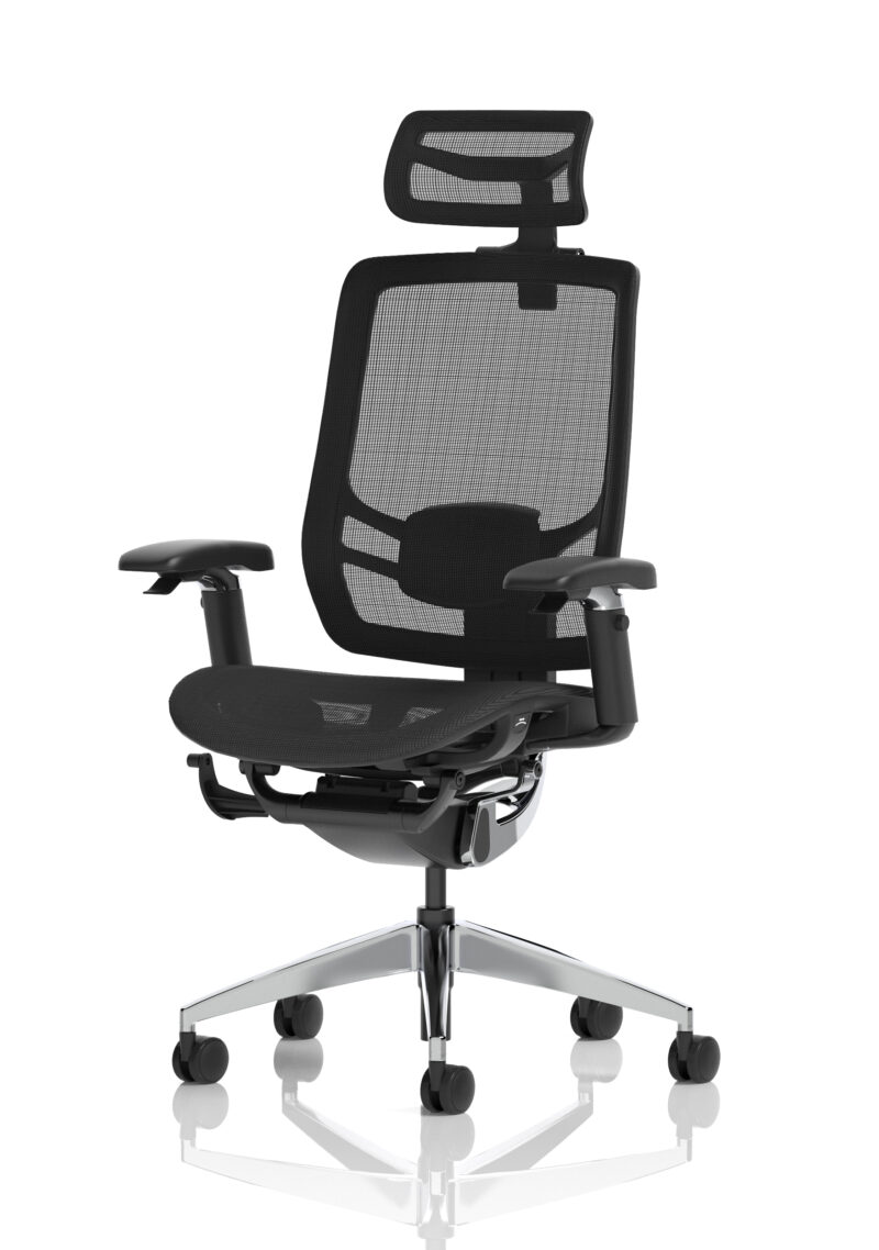 Ergo Click High Back Ergonomic Posture Office Chair with Arms - Image 3