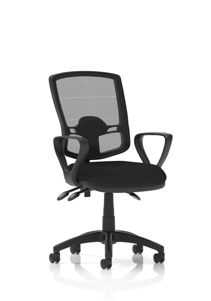 Eclipse Plus III Deluxe Medium Mesh Back Task Operator Office Chair - Image 2