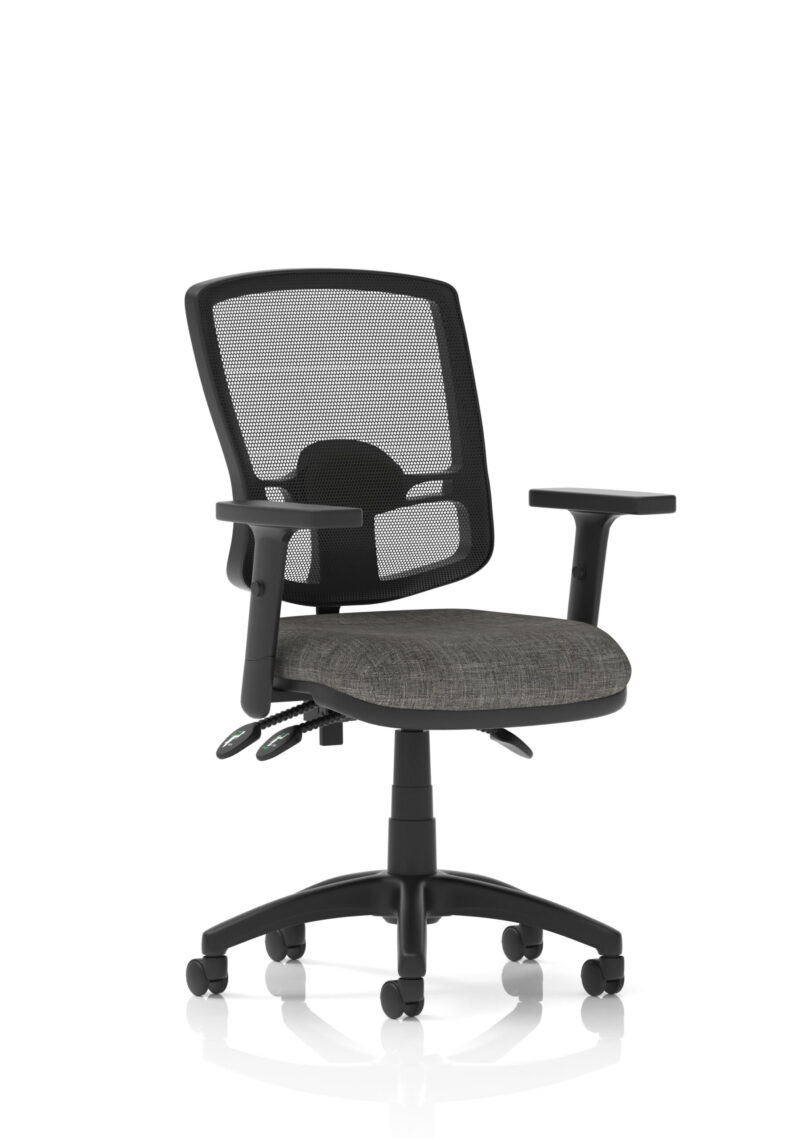 Eclipse Plus III Deluxe Medium Mesh Back Task Operator Office Chair - Image 11