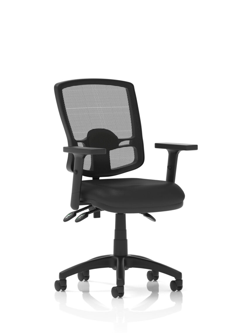 Eclipse Plus III Deluxe Medium Mesh Back Task Operator Office Chair - Image 22
