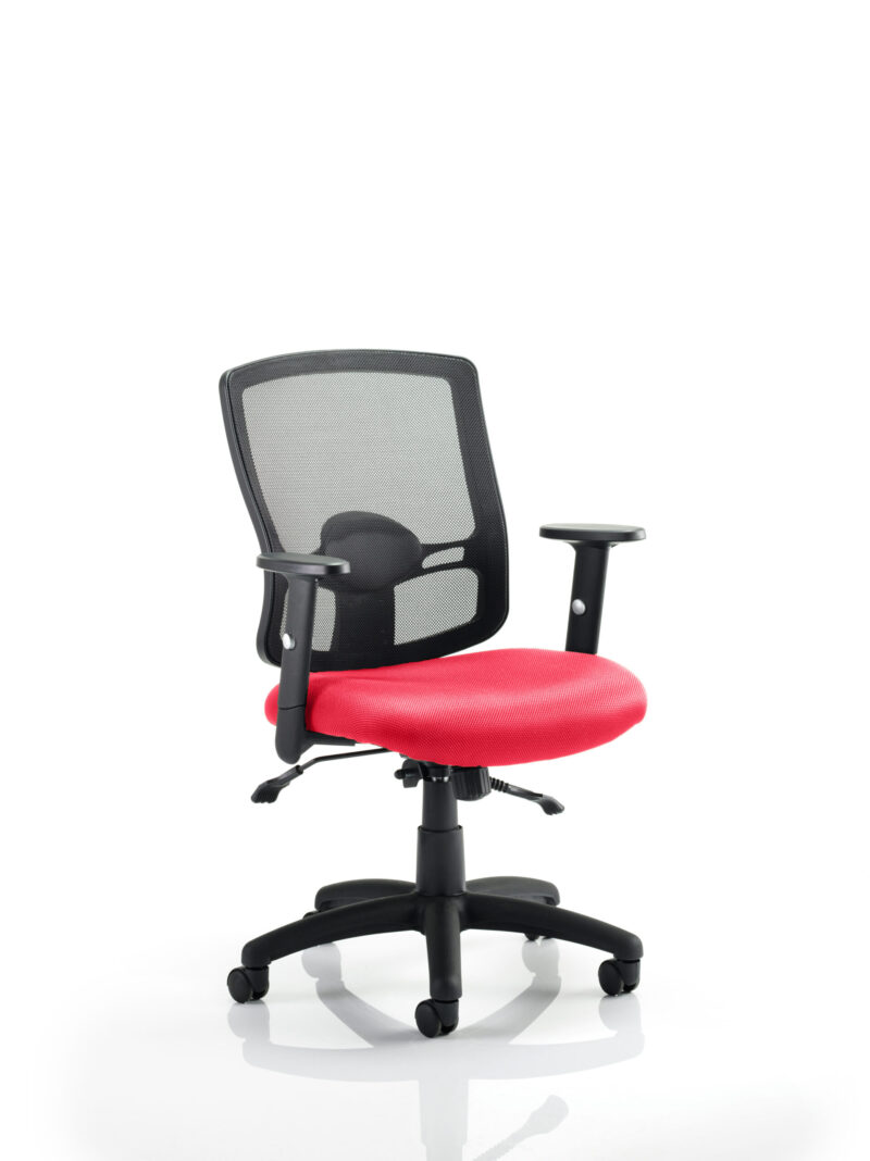 Portland II Medium Mesh Back Task Operator Office Chair with Arms - Image 9