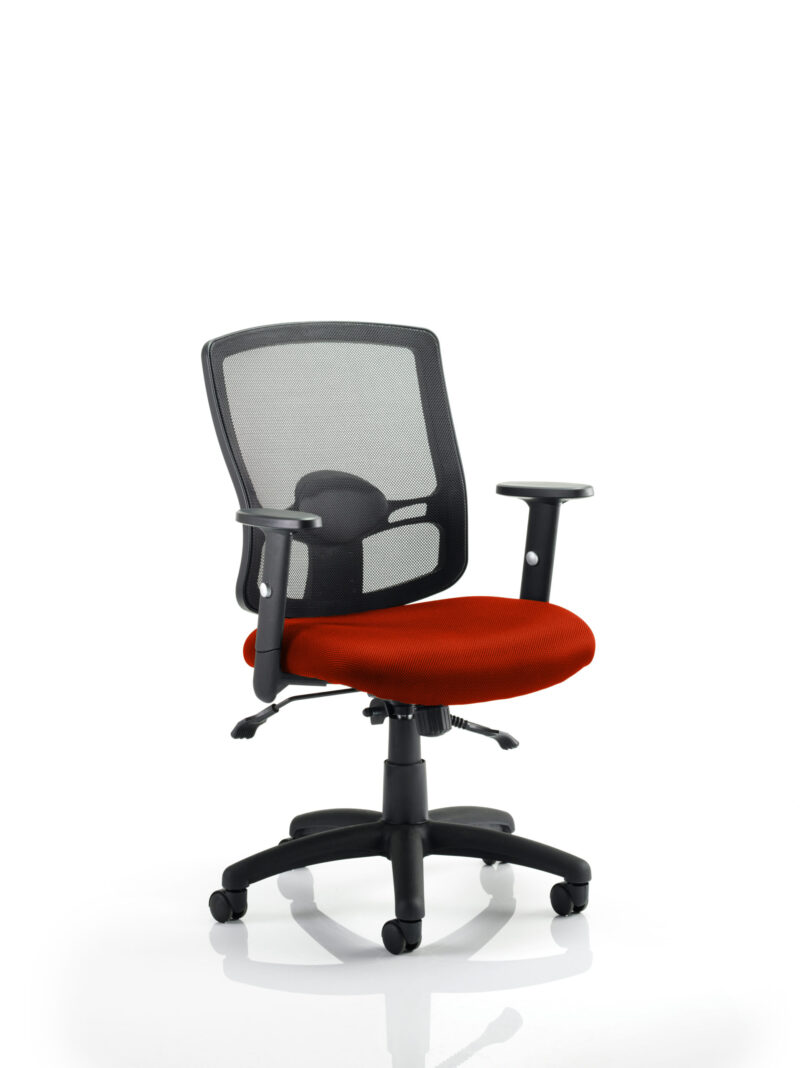 Portland II Medium Mesh Back Task Operator Office Chair with Arms - Image 12