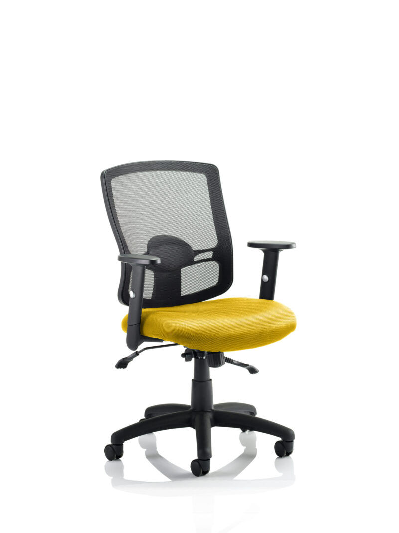 Portland II Medium Mesh Back Task Operator Office Chair with Arms - Image 13
