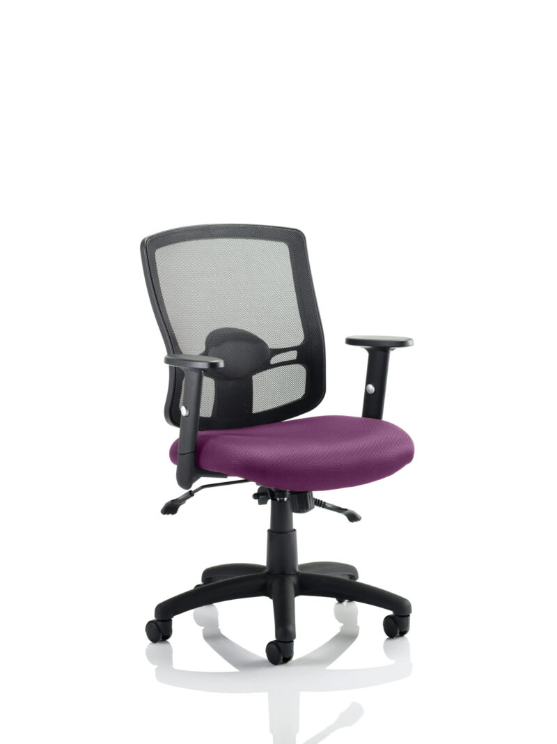 Portland II Medium Mesh Back Task Operator Office Chair with Arms - Image 16
