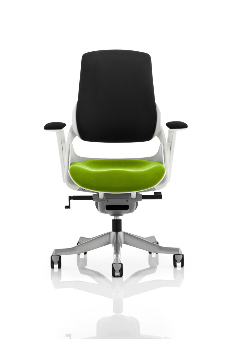 Zure High Back White Shell Executive Office Chair with Arms - Image 59