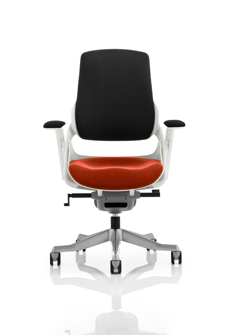 Zure High Back White Shell Executive Office Chair with Arms - Image 62