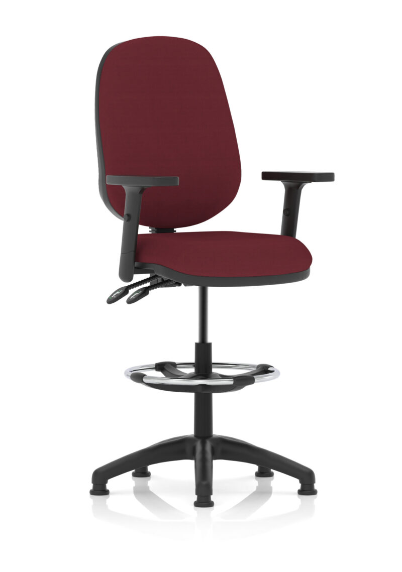 Eclipse Plus II Task Operator Office Chair with Hi Rise Draughtsman Kit - Image 30