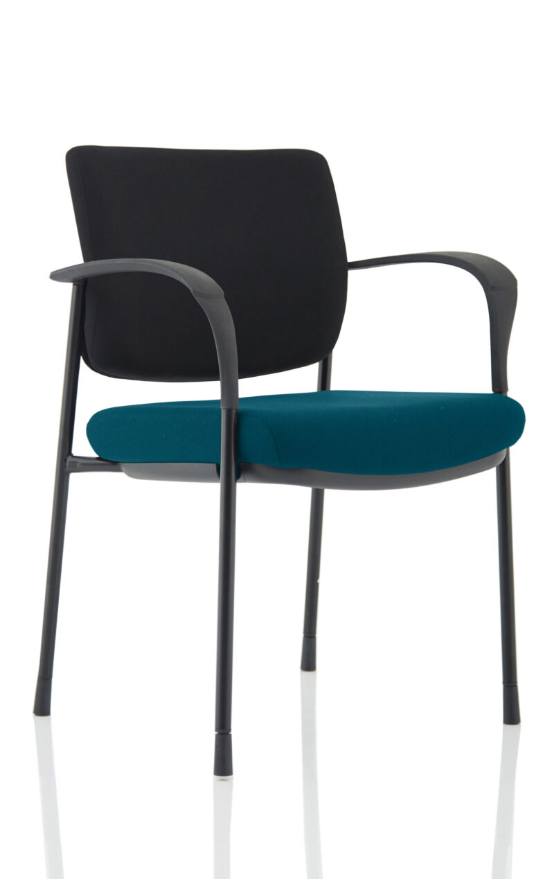 Brunswick Deluxe Medium Back Stacking Visitor Office Chair with Arms - Image 3