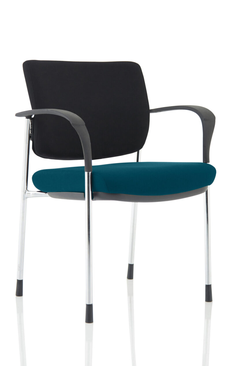 Brunswick Deluxe Medium Back Stacking Visitor Office Chair with Arms - Image 11