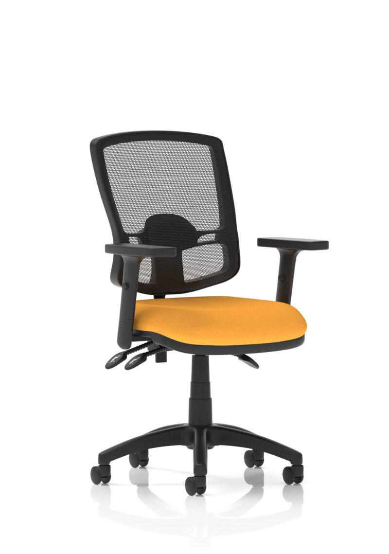 Eclipse Plus III Deluxe Medium Mesh Back Task Operator Office Chair - Image 38