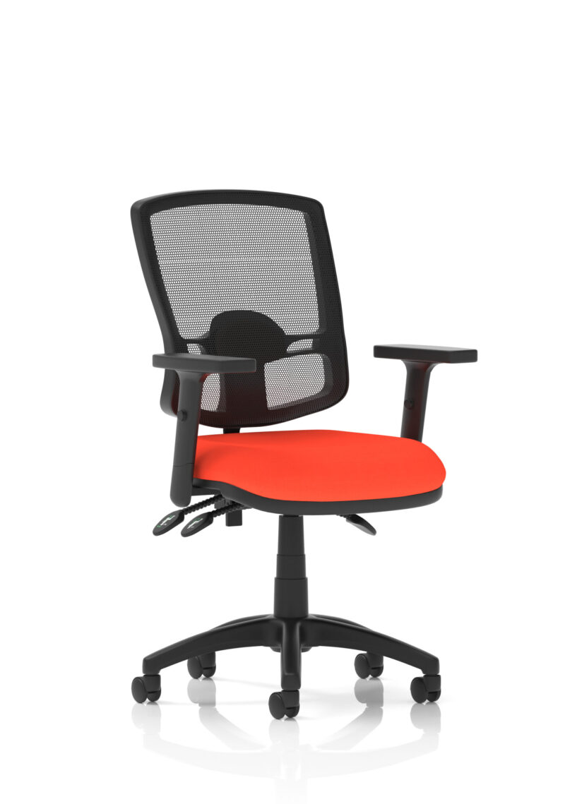 Eclipse Plus III Deluxe Medium Mesh Back Task Operator Office Chair - Image 47