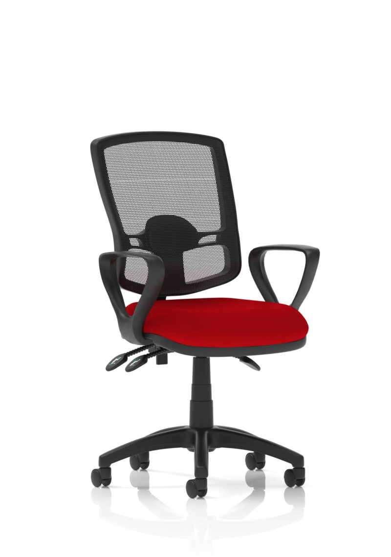 Eclipse Plus III Deluxe Medium Mesh Back Task Operator Office Chair - Image 25