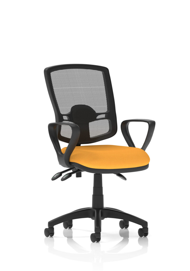 Eclipse Plus III Deluxe Medium Mesh Back Task Operator Office Chair - Image 37