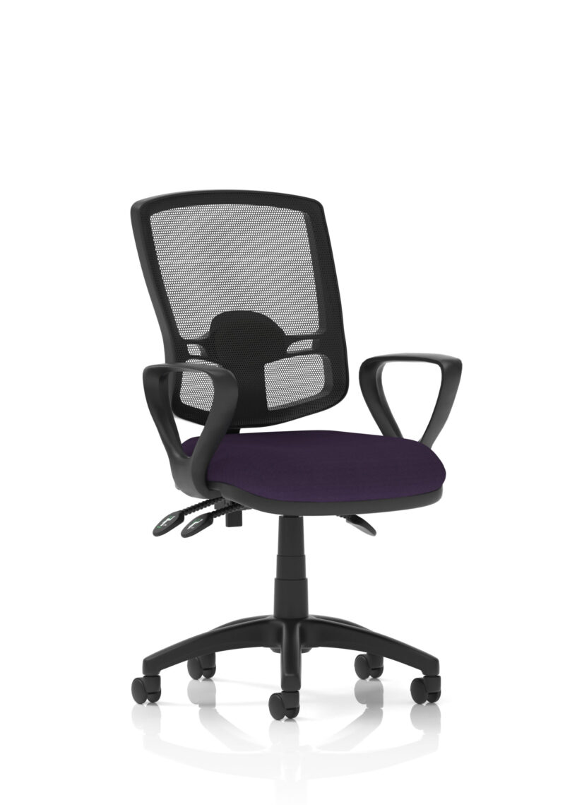Eclipse Plus III Deluxe Medium Mesh Back Task Operator Office Chair - Image 43