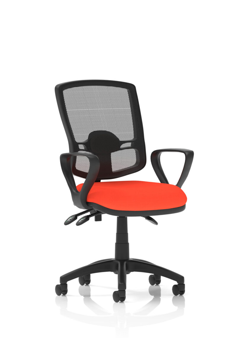 Eclipse Plus III Deluxe Medium Mesh Back Task Operator Office Chair - Image 46