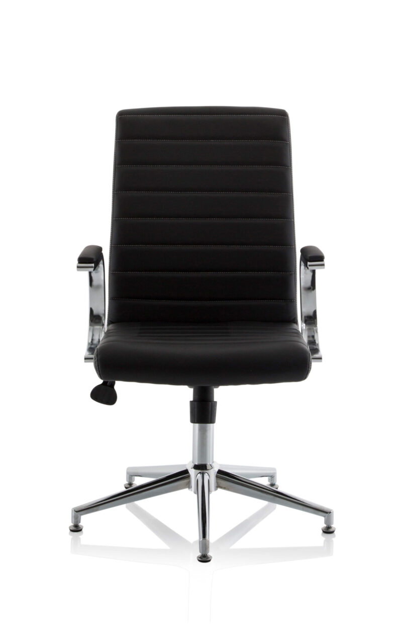 Ezra Medium Back Leather Executive Office Chair with Arms - Image 9