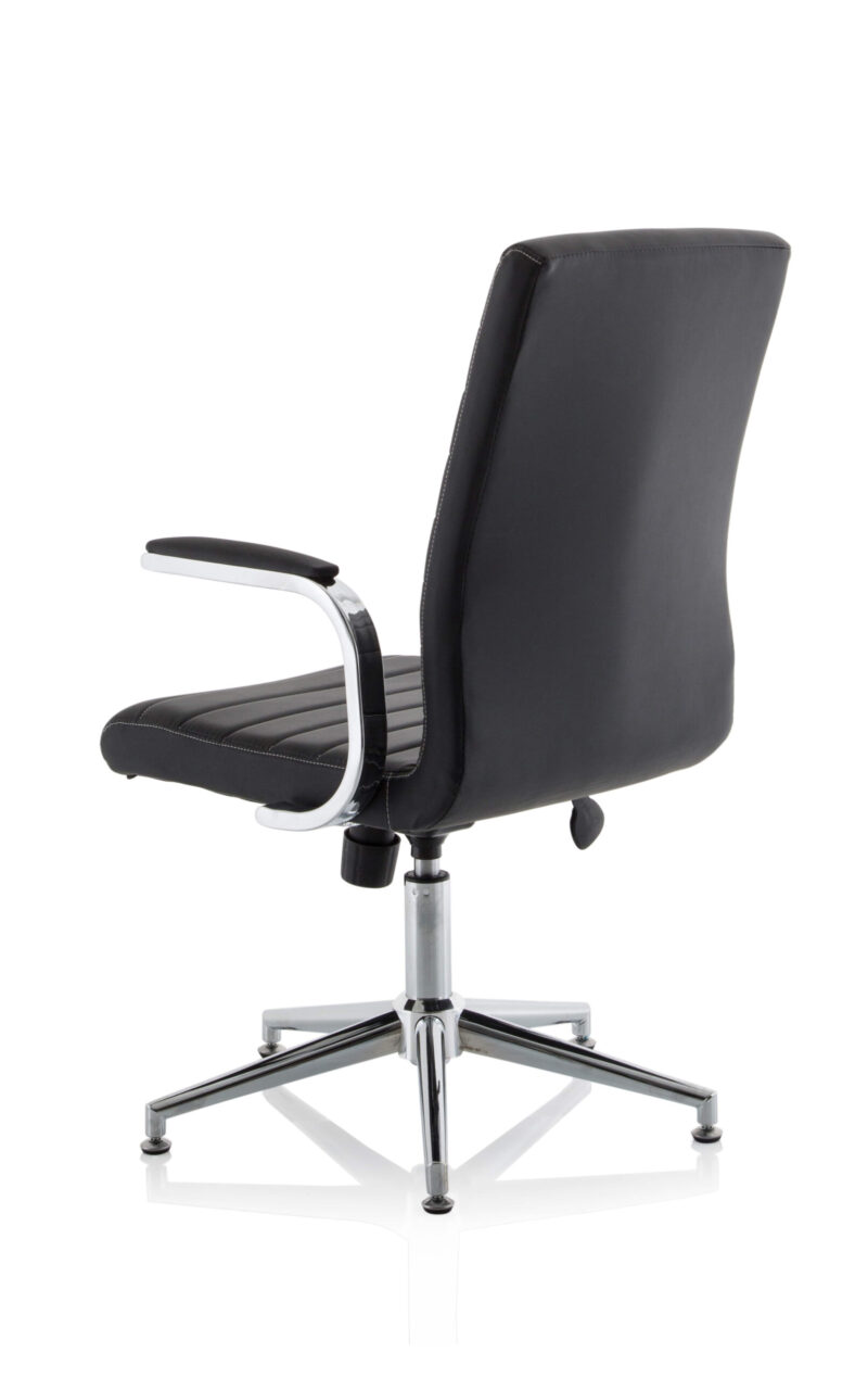 Ezra Medium Back Leather Executive Office Chair with Arms - Image 12