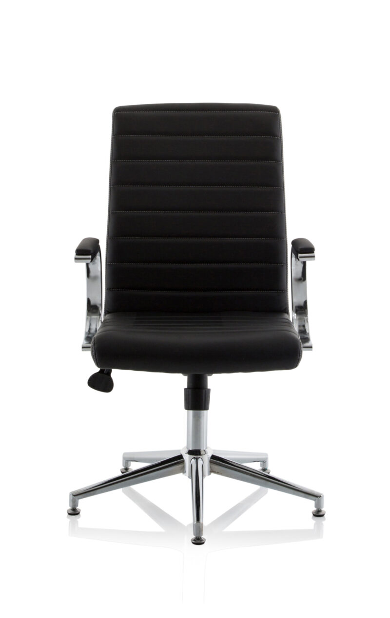 Ezra Medium Back Leather Executive Office Chair with Arms - Image 35