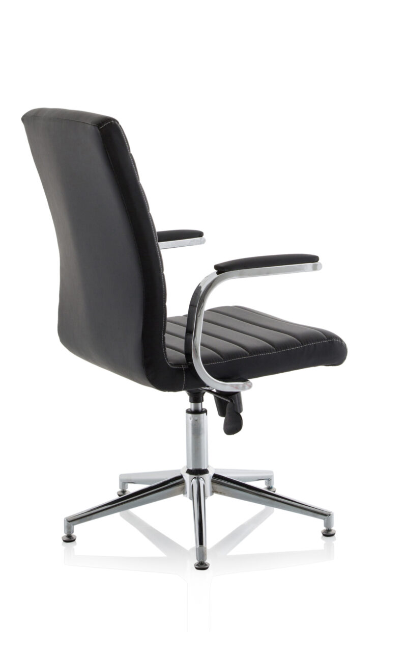 Ezra Medium Back Leather Executive Office Chair with Arms - Image 40