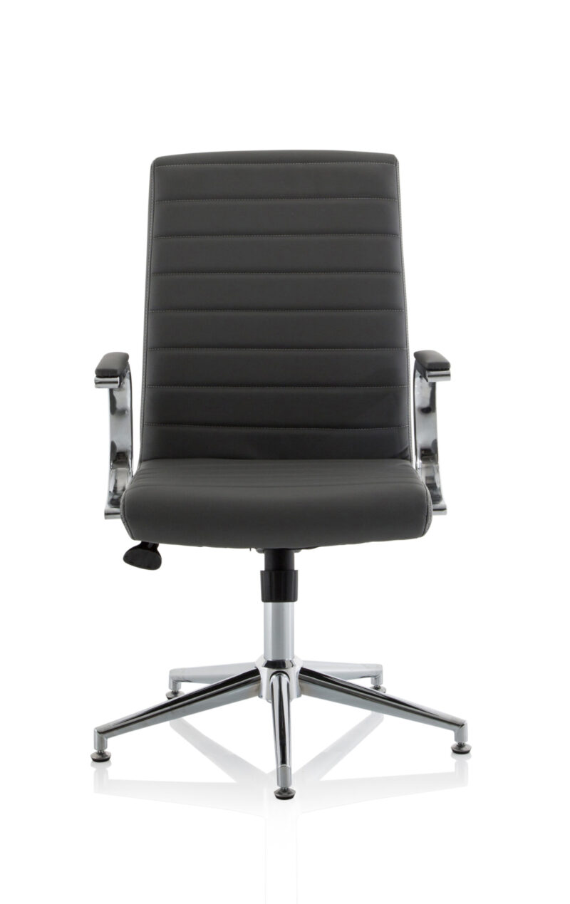 Ezra Medium Back Leather Executive Office Chair with Arms - Image 45