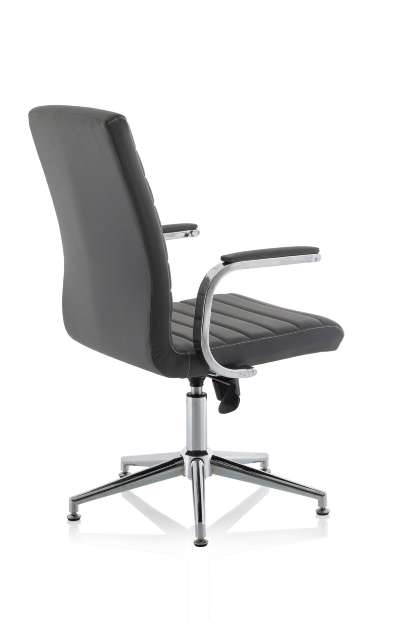 Ezra Medium Back Leather Executive Office Chair with Arms - Image 50