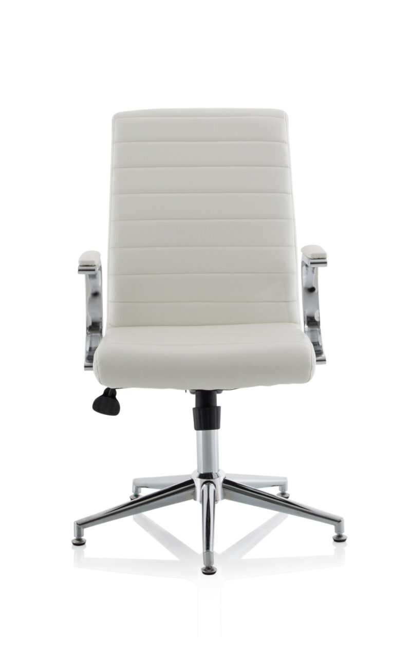 Ezra Medium Back Leather Executive Office Chair with Arms - Image 21