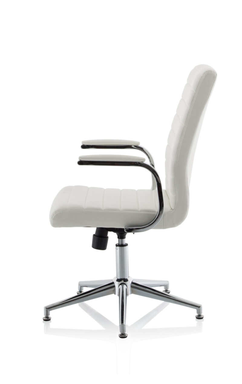 Ezra Medium Back Leather Executive Office Chair with Arms - Image 23