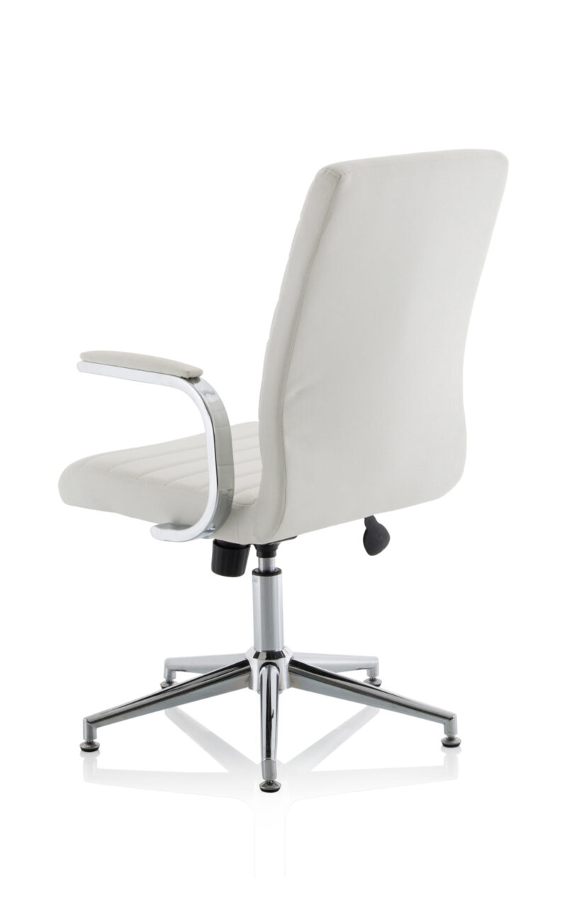 Ezra Medium Back Leather Executive Office Chair with Arms - Image 24