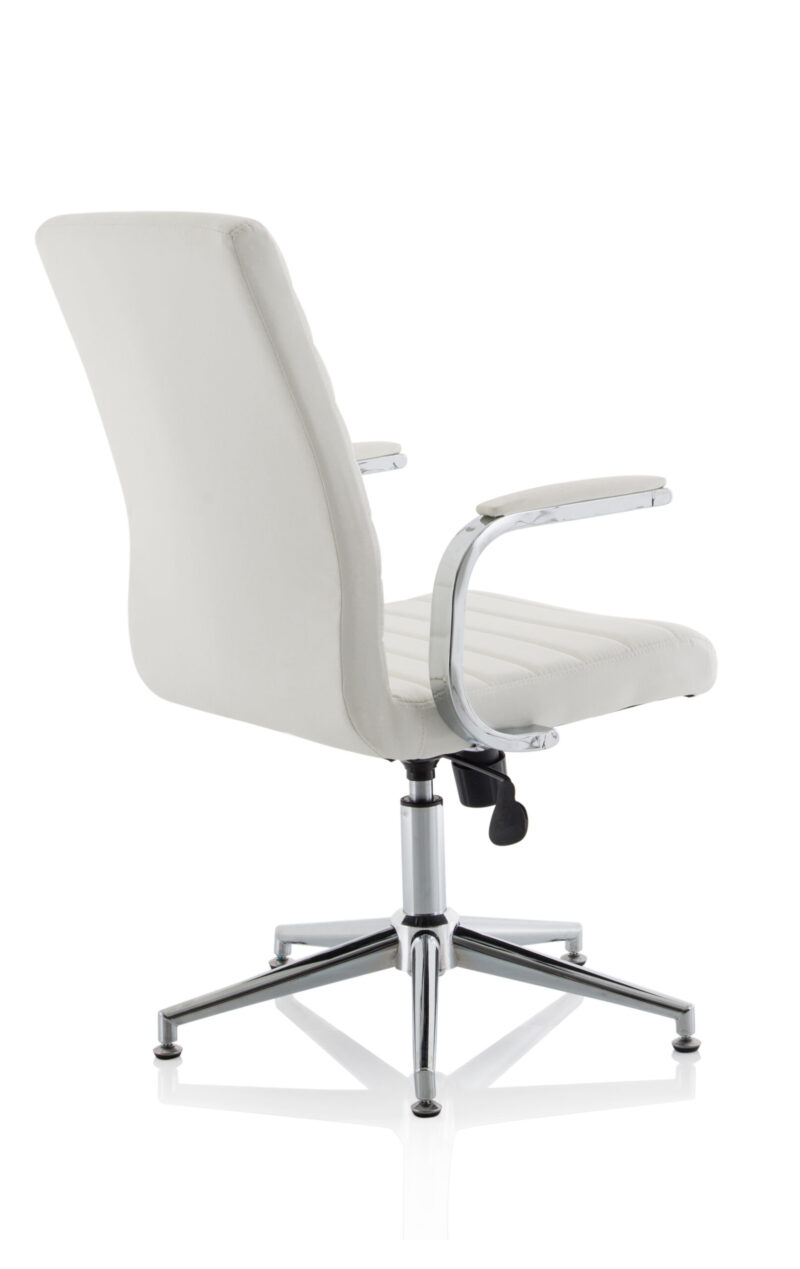 Ezra Medium Back Leather Executive Office Chair with Arms - Image 26