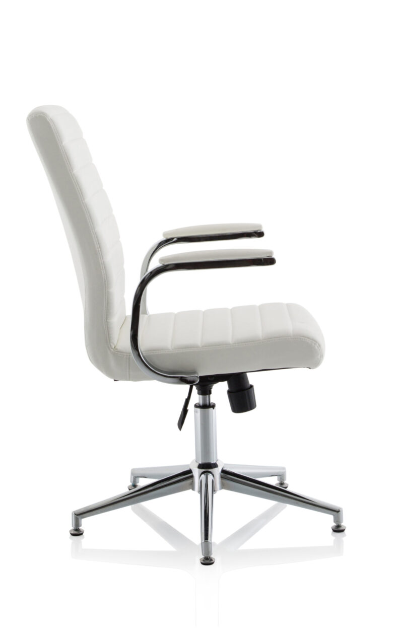 Ezra Medium Back Leather Executive Office Chair with Arms - Image 27