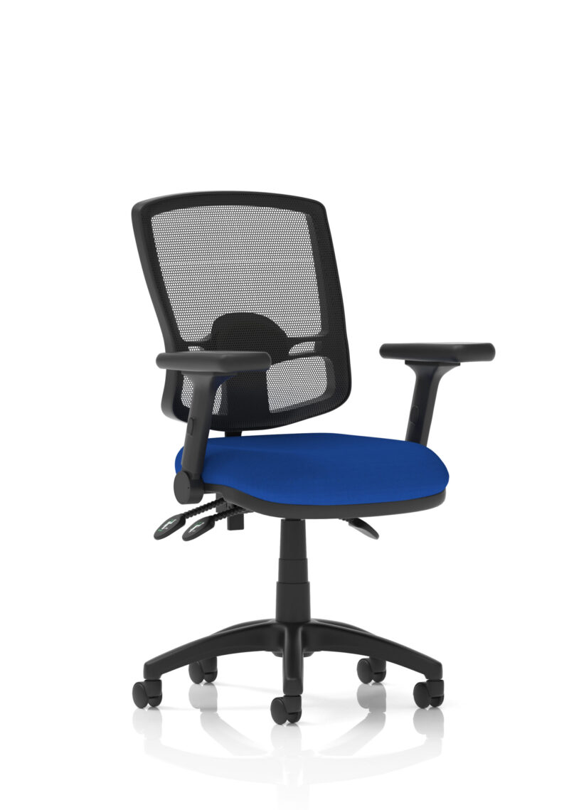 Eclipse Plus III Deluxe Medium Mesh Back Task Operator Office Chair - Image 53