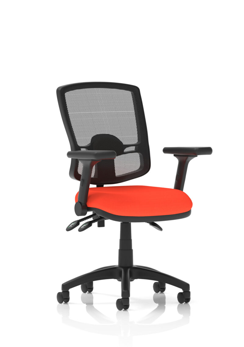 Eclipse Plus III Deluxe Medium Mesh Back Task Operator Office Chair - Image 54