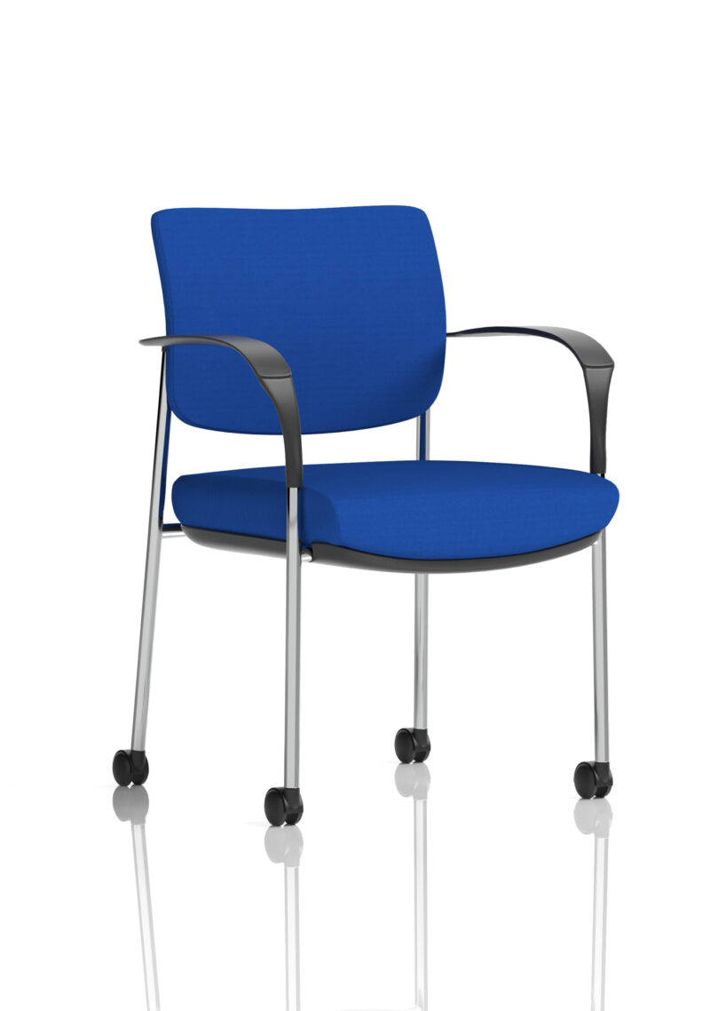 Brunswick Deluxe Medium Back Visitor Office Chair with Arms with Castors - Image 30